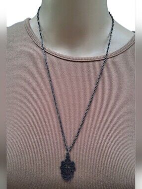Vintage Sterling Silver Orthodox Ethiopian Coptic Cross Necklace